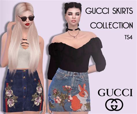 silk gucci skirts|Gucci skirt sims 4.